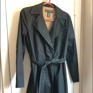 Banana Republic black rain/trench coat